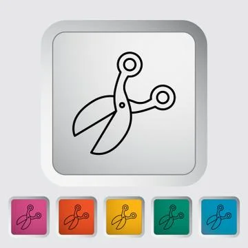 Scissors icon Stockillustratie