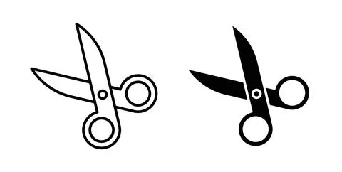 Scissors icon Illustration designs pack for Web Stock Illustration