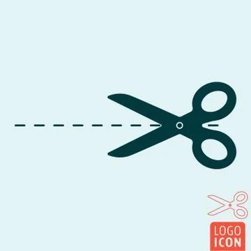 Scissors icon isolated Stock Illustration