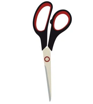 Scissors Icon isolated on white background.   Illustration Stock Illustration