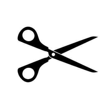 Scissors icon isolated on white background, Vector illustration 스톡 일러스트