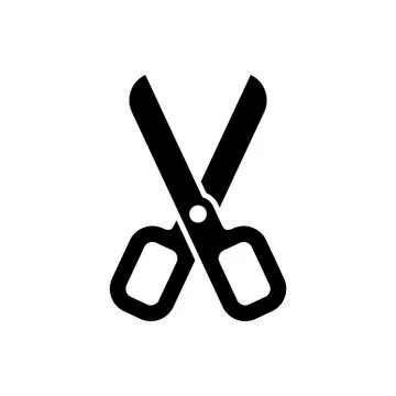 Scissors icon isolated on white background. Vector illustration Stock Illustration
