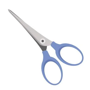 Scissors icon isolated on white background. Illustrazione stock
