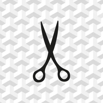 Scissors icon stock vector illustration flat design Stock Illustration