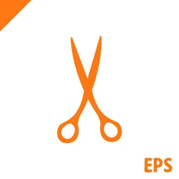 Scissors icon stock vector illustration flat design Stock Illustration