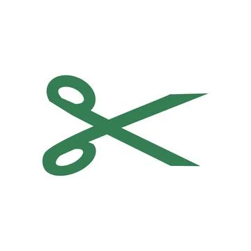 Scissors icon. Tailor symbol. Flat design style eps 10. cut in here symbol Stock Illustration