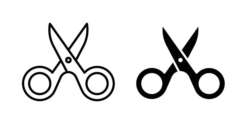 Scissors icon vector editable eps10 Stock Illustration