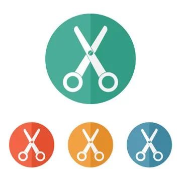 Scissors icon vector Stock Illustration