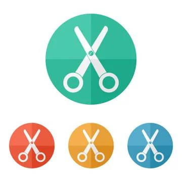 Scissors icon vector Stock Illustration