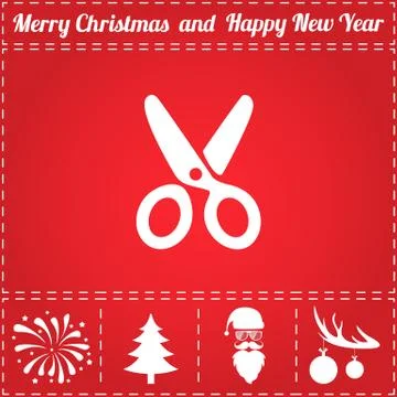 Scissors Icon Vector Illustrazione stock