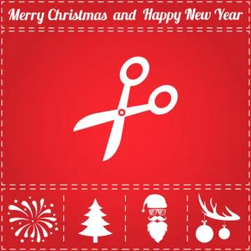 Scissors Icon Vector Stock Illustration