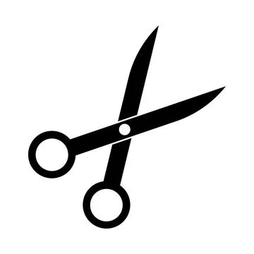 Scissors icon vector Stock Illustration