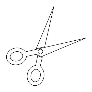 Scissors icon vector Stock Illustration