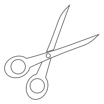 Scissors icon vector Stock Illustration