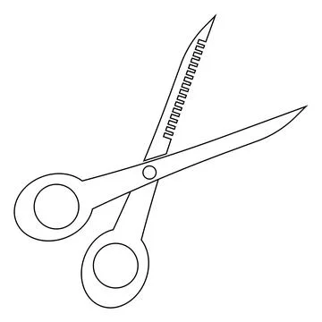 Scissors icon vector Stock Illustration
