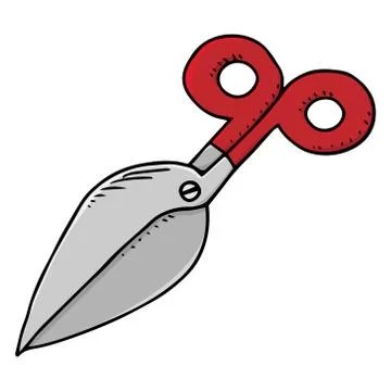 Scissors icon. Vector illustration of scissors. Hand drawn scissors. Stock Illustration