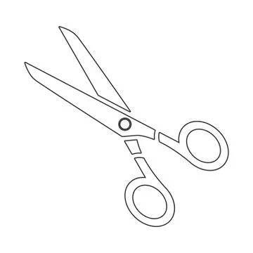 Scissors icon of vector illustration for web and mobile Illustrazione stock