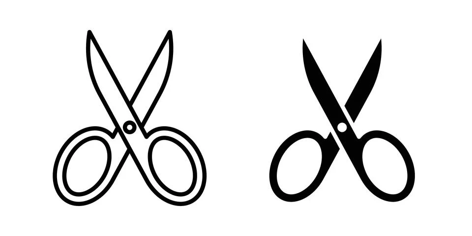 Scissors icon vector symbol graphics Stock Illustration