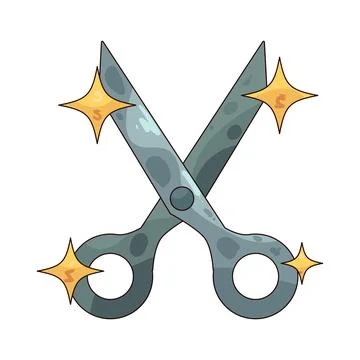 Scissors illustration Illustrazione stock
