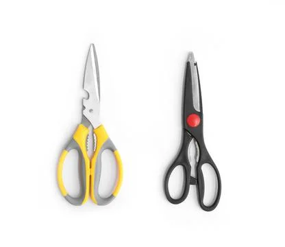 Scissors isolated on white background. Object. Cutting items. Stock Photos