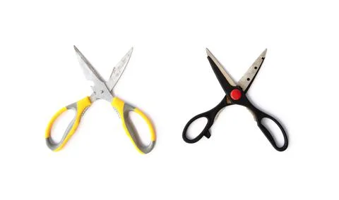 Scissors isolated on white background. Object. Cutting items. Stock Photos