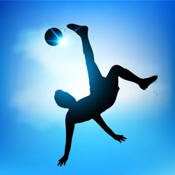 Scissors kick Stock Illustration