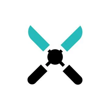 Scissors logo design. Concept of cutting, precision, and craft. Stock Illustration