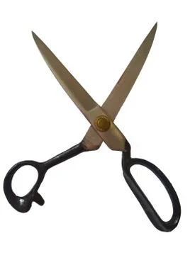 Scissors Open Isolated Stock Photos