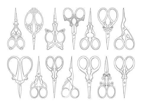 Scissors outline icon Stock Illustration