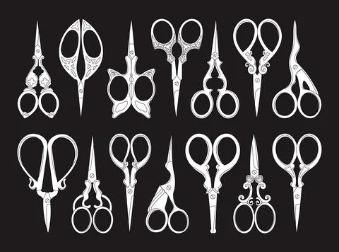 Scissors outline icon Stock Illustration