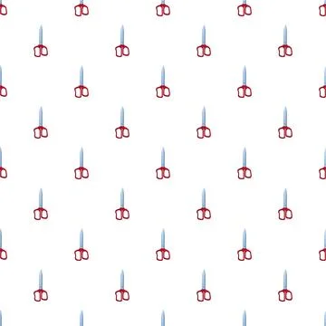 Scissors pattern creating a seamless background illustration Illustration