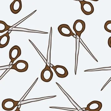 Scissors pattern Stock Illustration