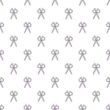 Scissors pattern seamless Illustrazione stock