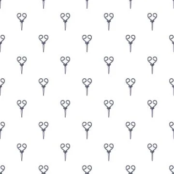 Scissors pattern seamless Stockillustratie