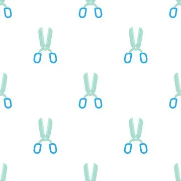 Scissors pattern seamless vector イラスト素材