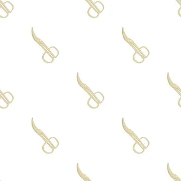 Scissors pattern seamless vector Stockillustratie