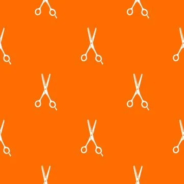 Scissors pattern vector orange イラスト素材