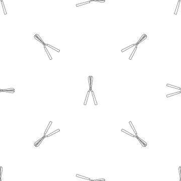 Scissors plant cut pattern seamless イラスト素材