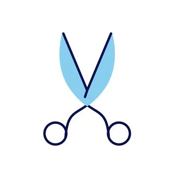 Scissors related vector icon Stock Illustration