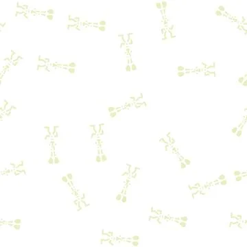 Scissors school character glyph vector seamless pattern Stock Illustration