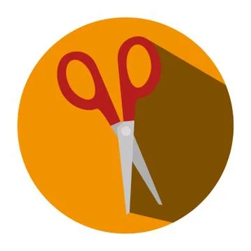 Scissors school supply icon Illustrazione stock