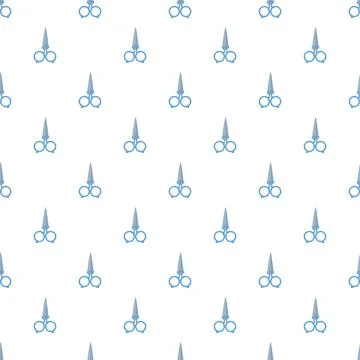 Scissors seamless pattern creating repeated textile background graphics イラスト素材