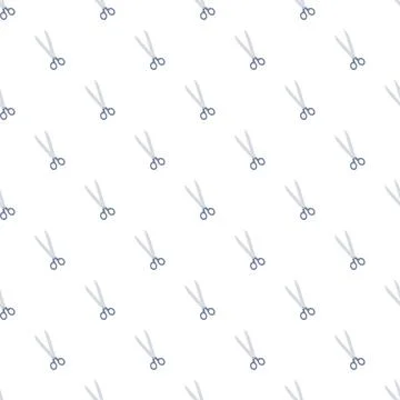 Scissors seamless pattern creating repeated background design Stock-Illustration