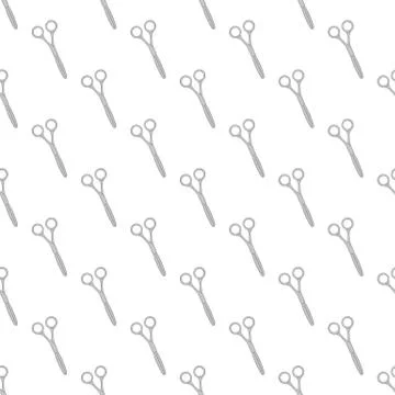 Scissors seamless pattern Illustrazione stock