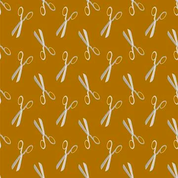 Scissors Seamless Pattern Illustrazione stock
