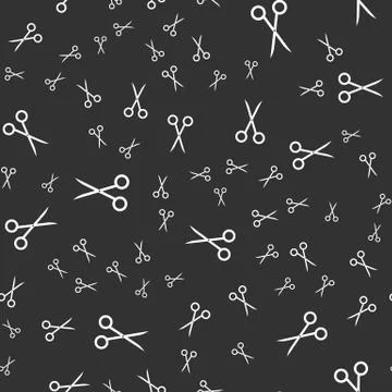 Scissors seamless pattern Illustrazione stock
