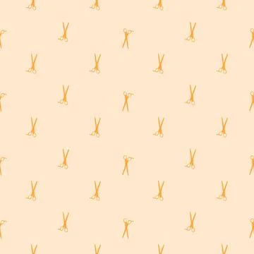 Scissors seamless pattern. Retro salon background. Stockillustratie