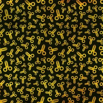 Scissors. Seamless pattern. Scissors. Seamless abstract background. Abstra... Stock Photos