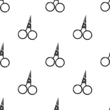 Scissors seamless pattern. Vector background for textile, wrapping paper, pri Stock Illustration