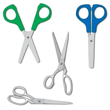 Scissors set vector illustration Stock Illustration
